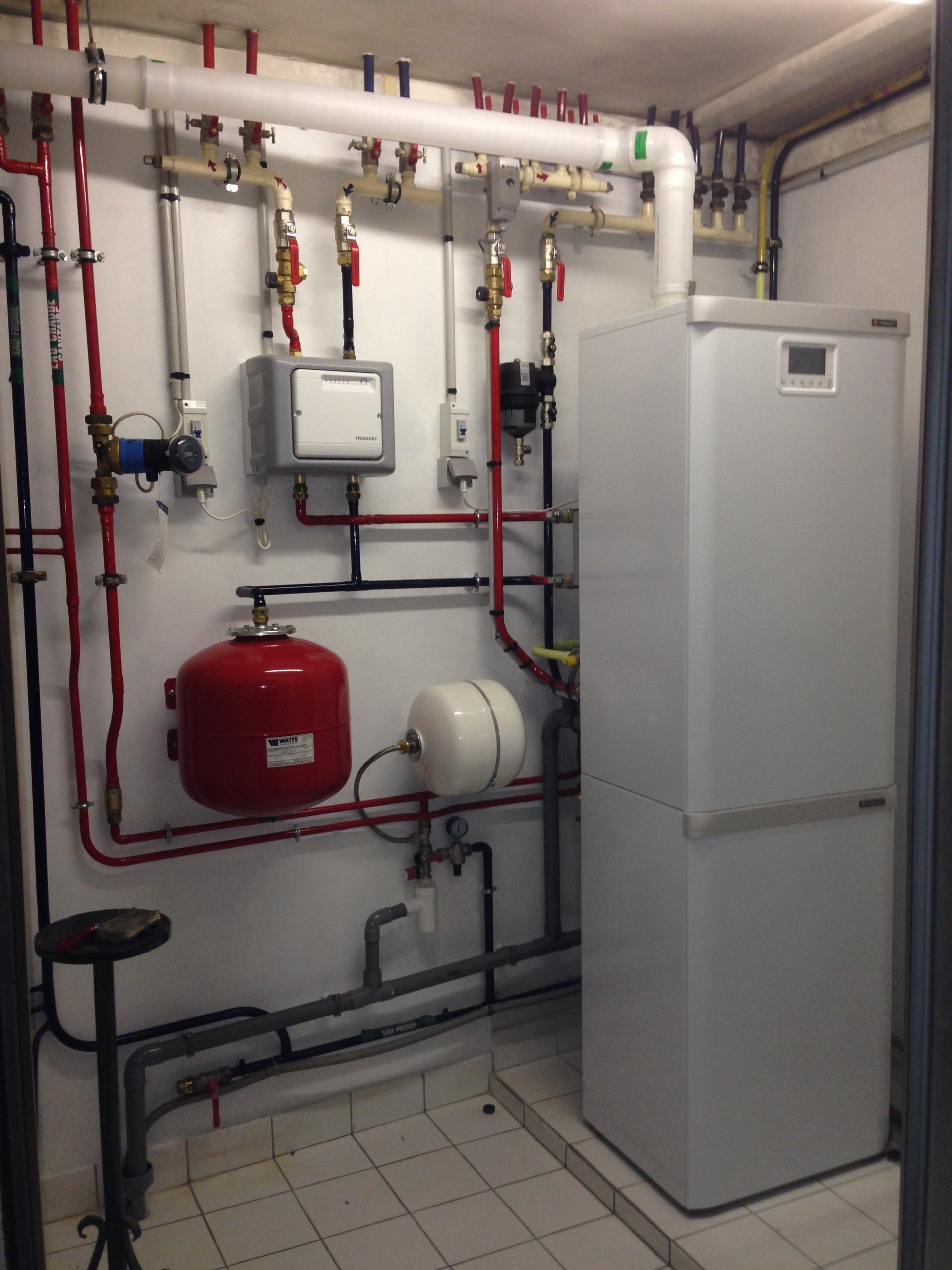 Installation de chaudière gaz avec réseau de chauffage